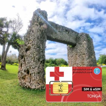 Sim Du Lịch Tonga 15 Ngày Tốc Độ Cao 4G